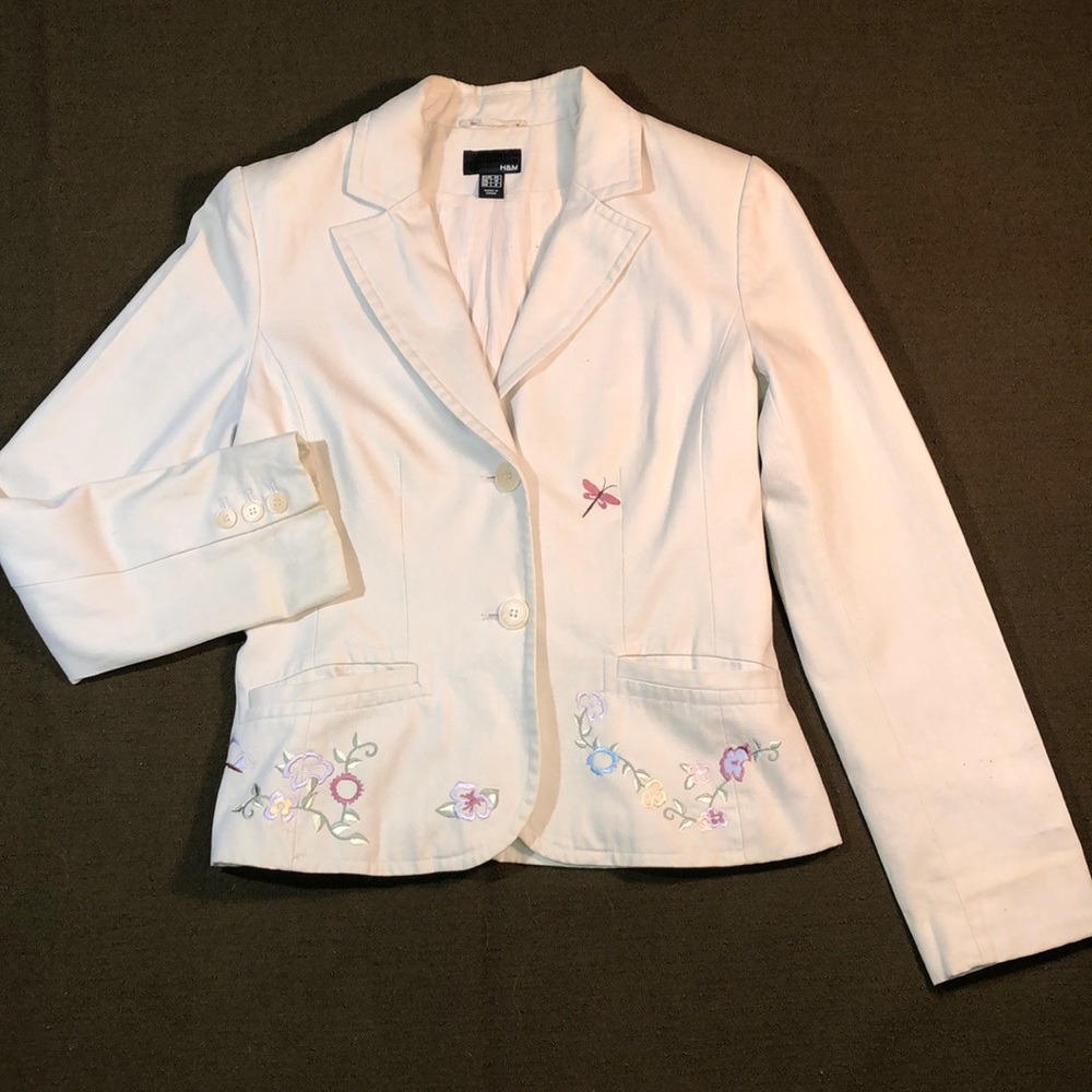 H&M ivory blazer